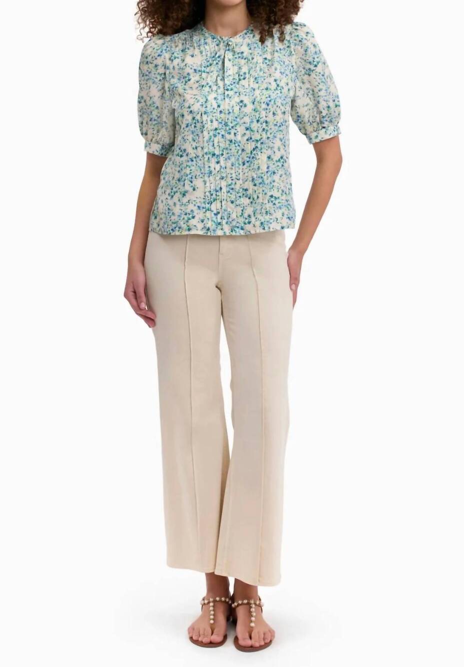 NEW REBECCA TAYLOR bellamy silk blouse in cream multi